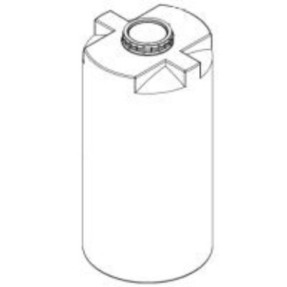 Picture of Vertical Closed Top Tank, White 1.9 sg - 600 US Gallons / 2200 Liters