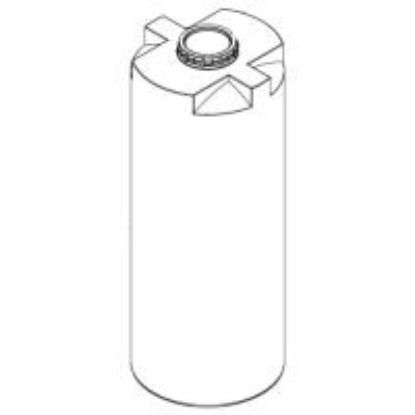 Picture of Vertical Closed Top Tank, White 1.9 sg - 840 US Gallons / 3100 Liters