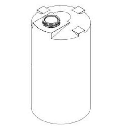 Picture of Vertical Closed Top Tank, White 1.9 sg - 1477 US Gallons / 5600 Liters