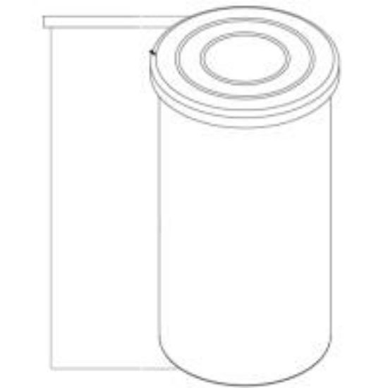 Picture of Vertical Open Top Tank, White 1.9 sg - 90 US Gallons / 340 Liters