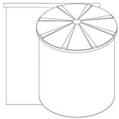 Picture of Vertical Open Top Tank, White 1.5 sg - 1200 US Gallons / 4500 Liters