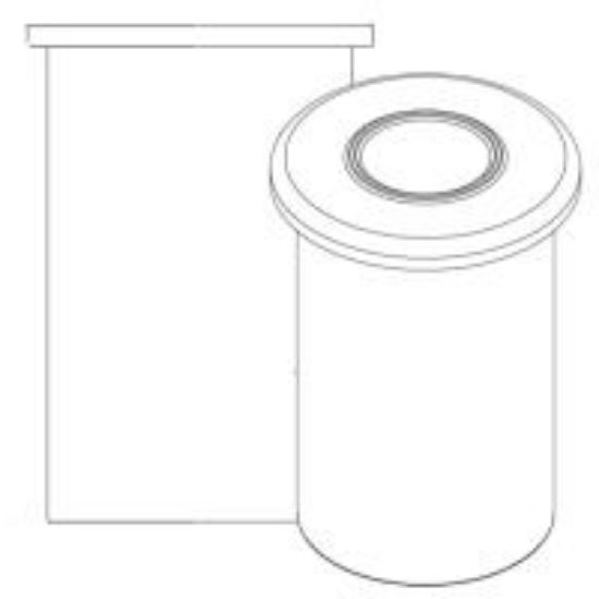 Picture of Vertical Open Top Tank, White 1.9 sg - 54 US Gallons / 200 Liters