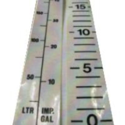 Picture of Graduated sticker in Liters & Imp. Gal. for tanks of 360 US Gallons and above