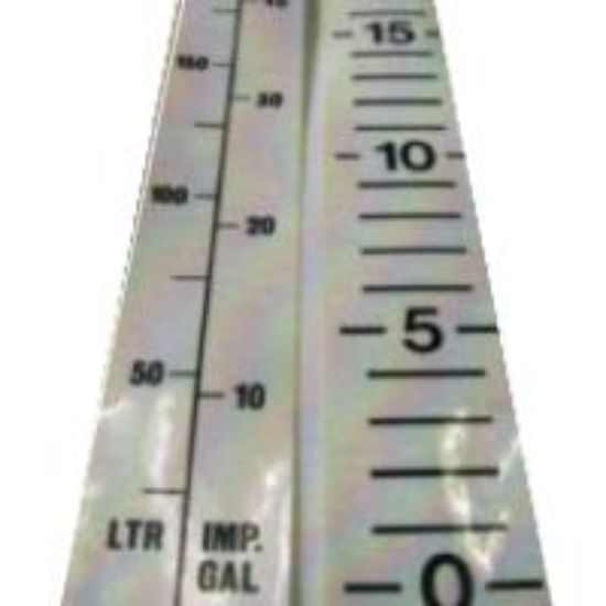 Picture of Graduated sticker in Liters & Imp. Gal. for tanks of 360 US Gallons and above