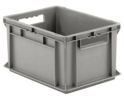 Picture of Industrial Straight Walls Container 16" x 12" x 8.7", Gray