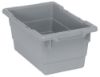 Image de Bac Empilable en Croisé 17" x 11" x 8", Gris