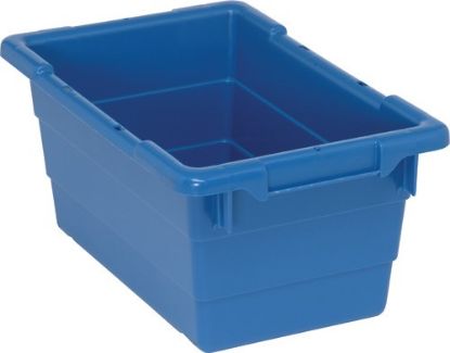 Image de ** Liquidation des Unités en Stock** Bac Empilable en Croisé 17" x 11" x 8", Bleu