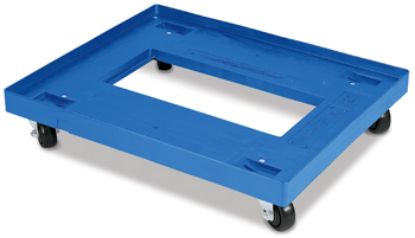 Image de Chariot pour Bac Alimentaire AC11070 28'' x 22'', Bleu