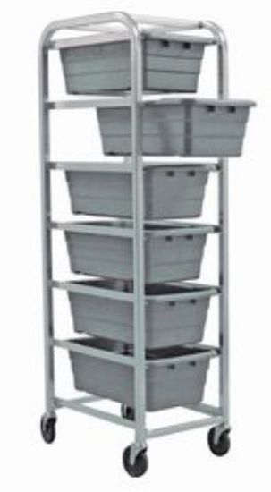Image de Étagère Mobile en Aluminium incluant 6 Bacs CS Gris