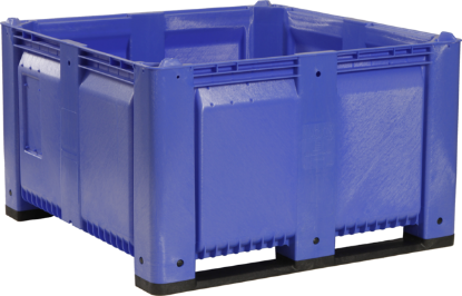 Picture of Plastic Pallet Boxes - Stackable  48" x 48" x 28", Blue