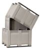 Picture of Solid Straight Walls Plastic Pallet Box Bin 40" x 48" x 31" Gray