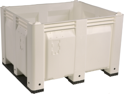 Picture of Plastic Pallet Boxes - Stackable 40" x 48" x 31", White