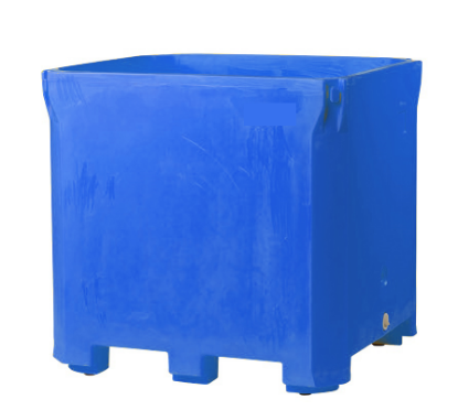 Picture of Triple Wall Bin With Leg 42" x 48" x 46", Blue