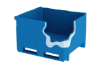 Picture of Triple Wall Bin With Leg 42" x 48" x 46", Blue