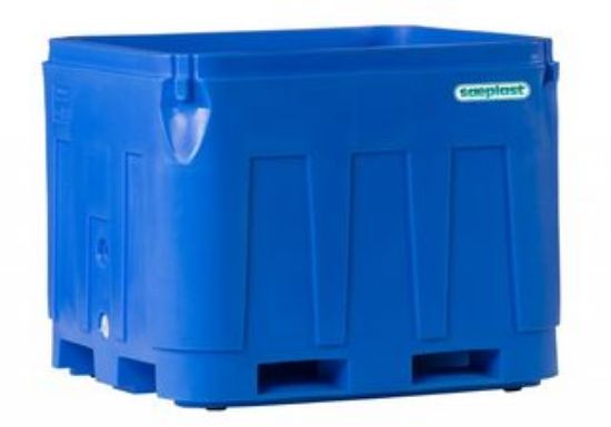 Picture of Double Walls Insulated Pallet Box 43" x 48" x 39", Blue