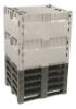 Picture of Foldable Pallet Boxes, Solid Walls, 40" x 48" x 50", Gray