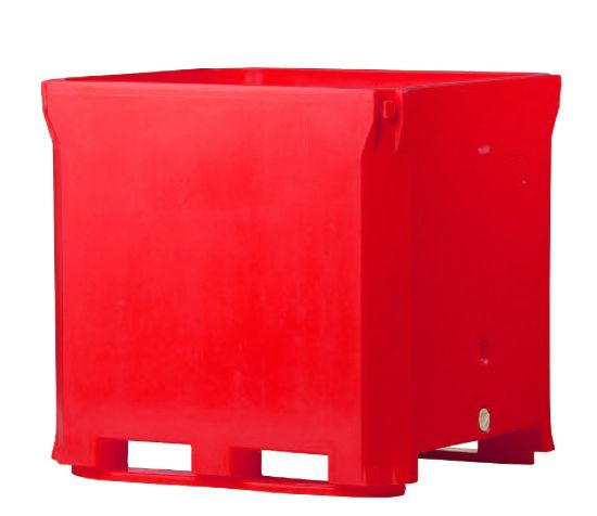 Picture of Triple Wall Bin 42" x 48" x 46", Red