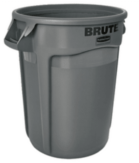 Image de Bac "Brute" Rond de 10 Gallons US, Gris