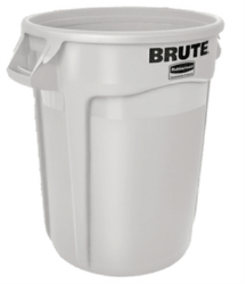 Picture of Round "Brute" Container 44 US Gallons, White