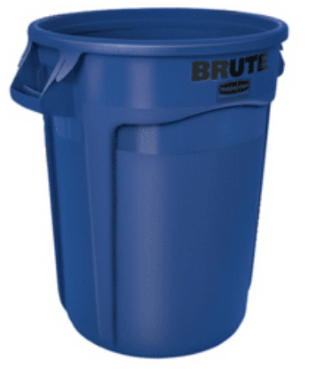 Picture of Round "Brute" Container 32 US Gallons, Blue