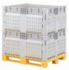 Picture of Foldable Pallet Boxes, Vented Walls, 40" x 48" x 50", Gray