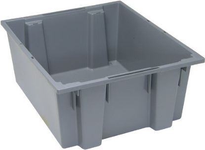 Image de ** LIQUIDATION DES UNITÉS EN STOCK ** Bac Grade Alimentaire 24" x 20" x 10", Gris