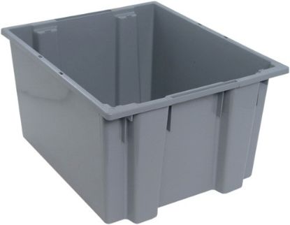 Image de ** LIQUIDATION DES UNITÉS EN STOCK ** Bac Grade Alimentaire 24" x 20" x 13", Gris