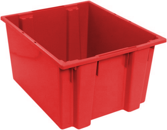 Image de ** LIQUIDATION DES UNITÉS EN STOCK ** Bac Grade Alimentaire 24" x 20" x 13", Rouge