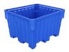 Picture of Plastic Pallet Boxes- Tapered Walls 42" x 48" x 30", Blue