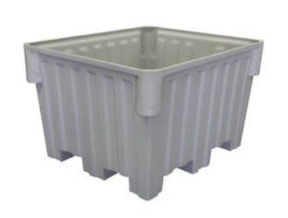 Picture of Plastic Pallet Boxes- Tapered Walls 42" x 48" x 30", Gray