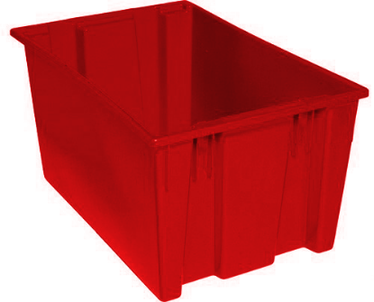 Image de ** LIQUIDATION DES UNITÉS EN STOCK ** Bac Grade Alimentaire 30" x 20" x 15", Rouge