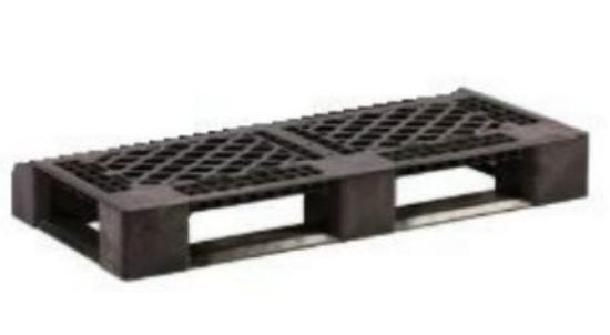 Picture of **Clearance of Units in Stock** Industrial RX Plastic Pallet 20" x 48" Vented Deck, Black