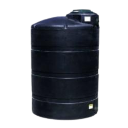 Picture of Vertical Closed Top Tank, Black 1.5 sg - 500 US Gallons / 1892 Liters