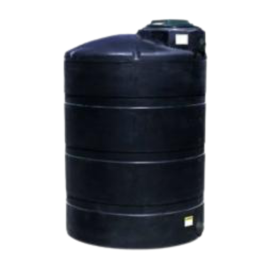 Picture of Vertical Closed Top Tank, Black 1.5 sg - 500 US Gallons / 1892 Liters