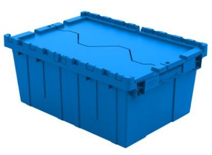 Picture of Attached Lids Container 21" x 15" x 09", Blue