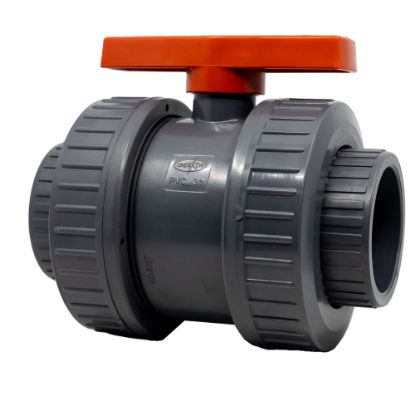 Picture of 3" PVC Ball Valve, Fem x Fem Socket Ends, EPDM O-ring