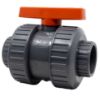 Image de Valve à Bille 2" Filetée Mâle x Fem NPT ou Embouts à Coller en PVC avec Joint EPDM