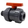 Image de Valve à Bille 1-1/4" Filetée Mâle x Fem NPT ou Embouts à Coller en PVC avec Joint EPDM