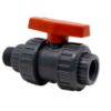 Image de Valve à Bille 1" Filetée Mâle x Fem NPT ou Embouts à Coller en PVC avec Joint EPDM