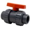 Image de Valve à Bille 1" Filetée Mâle x Fem NPT ou Embouts à Coller en PVC avec Joint EPDM