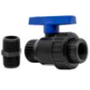 Image de Valve à Bille 1" Fileté Mâle x Femelle NPT en Polypropylène avec Joint EPDM