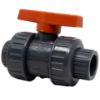 Image de Valve à Bille 3/4" Filetée Mâle x Fem NPT ou Embouts à Coller en PVC avec Joint EPDM