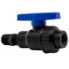 Image de Valve à Bille 1/2" Fileté Mâle x Femelle NPT en Polypropylène avec Joint EPDM