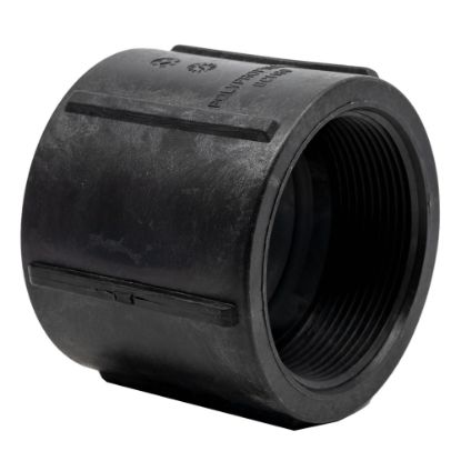 Picture of 3" Reinforced Polypropylene Pipe Coupling Female x Female NPT Thread