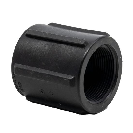 Picture of 1-1/2" Reinforced Polypropylene Pipe Coupling Female x Female NPT Thread