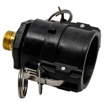 Picture of Garden Hose Adapter. 2" Female Camlock x 3/4" Male Threaded