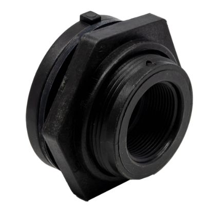 Image de Raccord Passe-Parois 1-1/2" Fileté  Femelle en Polypropylène avec Joint EPDM