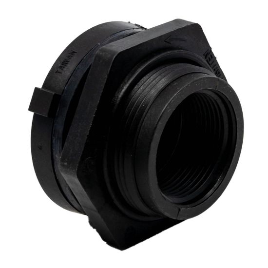 Image de Raccord Passe-Parois 1-1/4" Fileté  Femelle en Polypropylène avec Joint EPDM