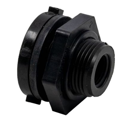 Image de Raccord Passe-Parois 1/2" Fileté  Femelle en Polypropylène avec Joint EPDM