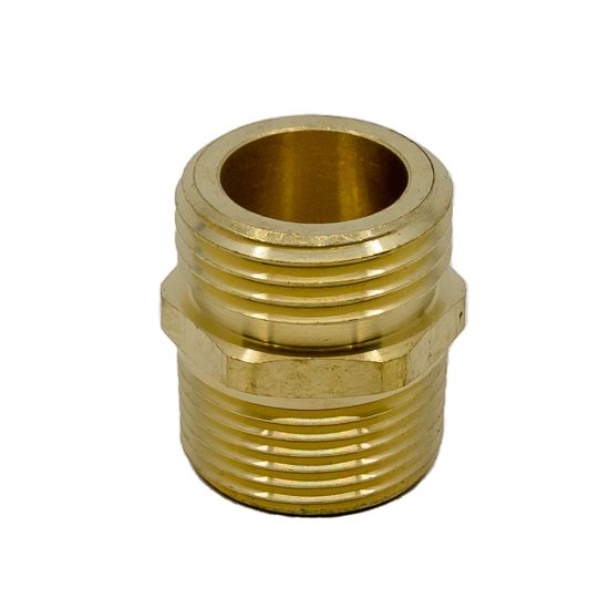 Picture of 3/4" Brass Fitting, Male Thread Garden Hose x Male NPT